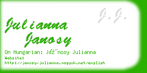 julianna janosy business card